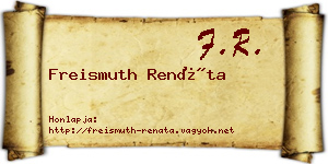 Freismuth Renáta névjegykártya