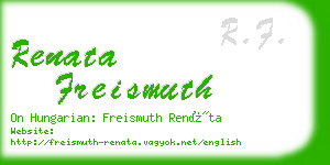renata freismuth business card